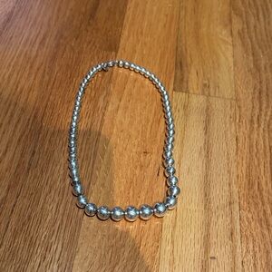 Authentic Tiffany&Co Silver Beaded Necklace